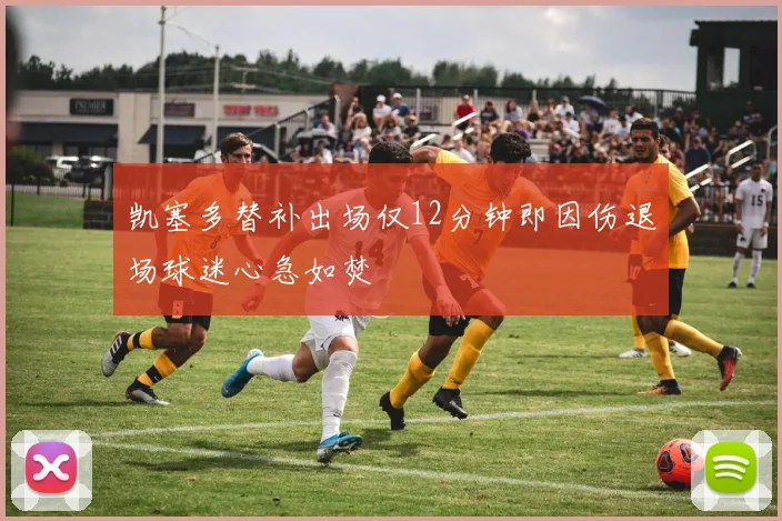 凯塞多替补出场仅12分钟即因伤退场球迷心急如焚